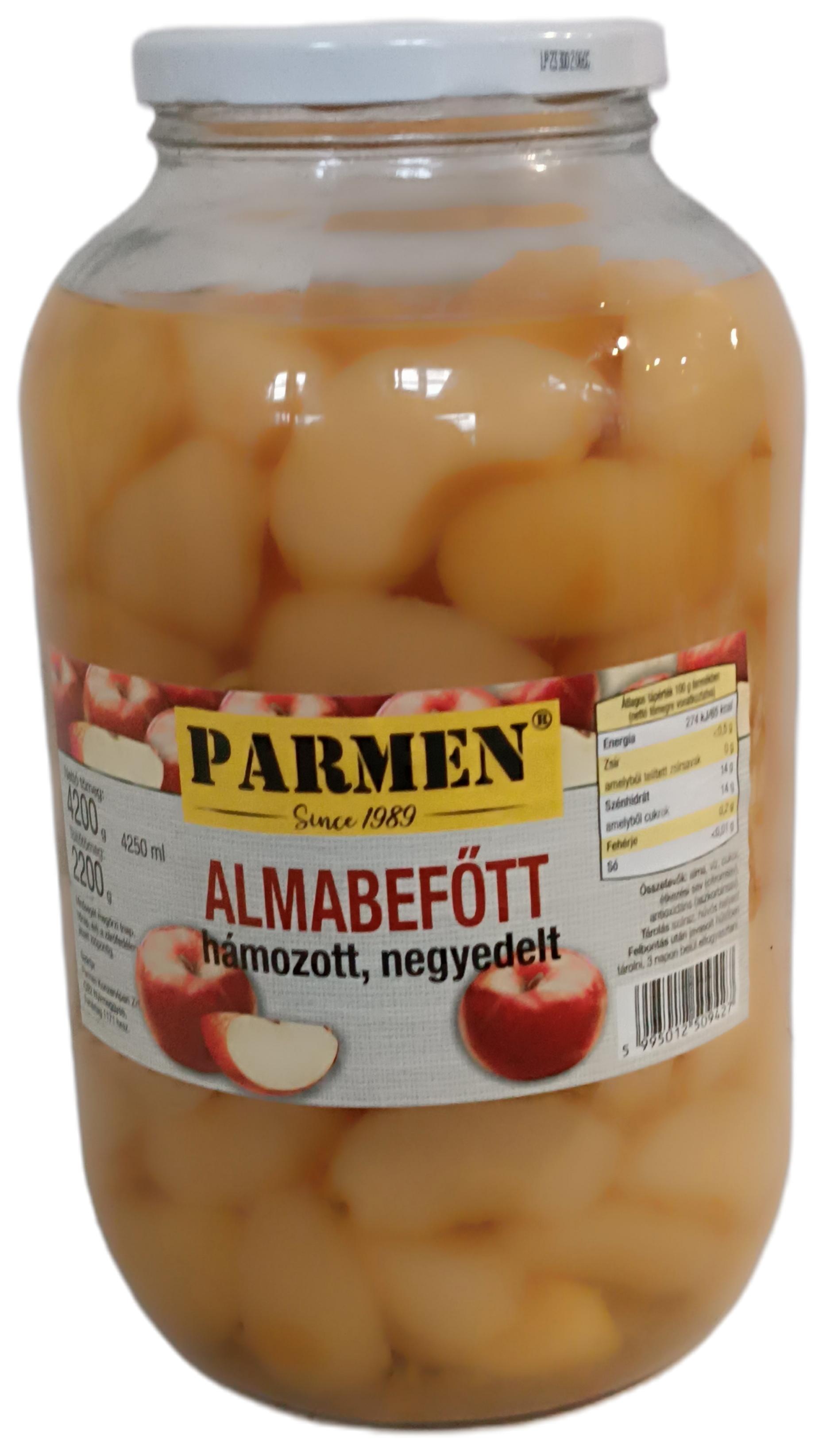 Almabefőtt üveges 4.200/2.200 g MEDO/PARMEN