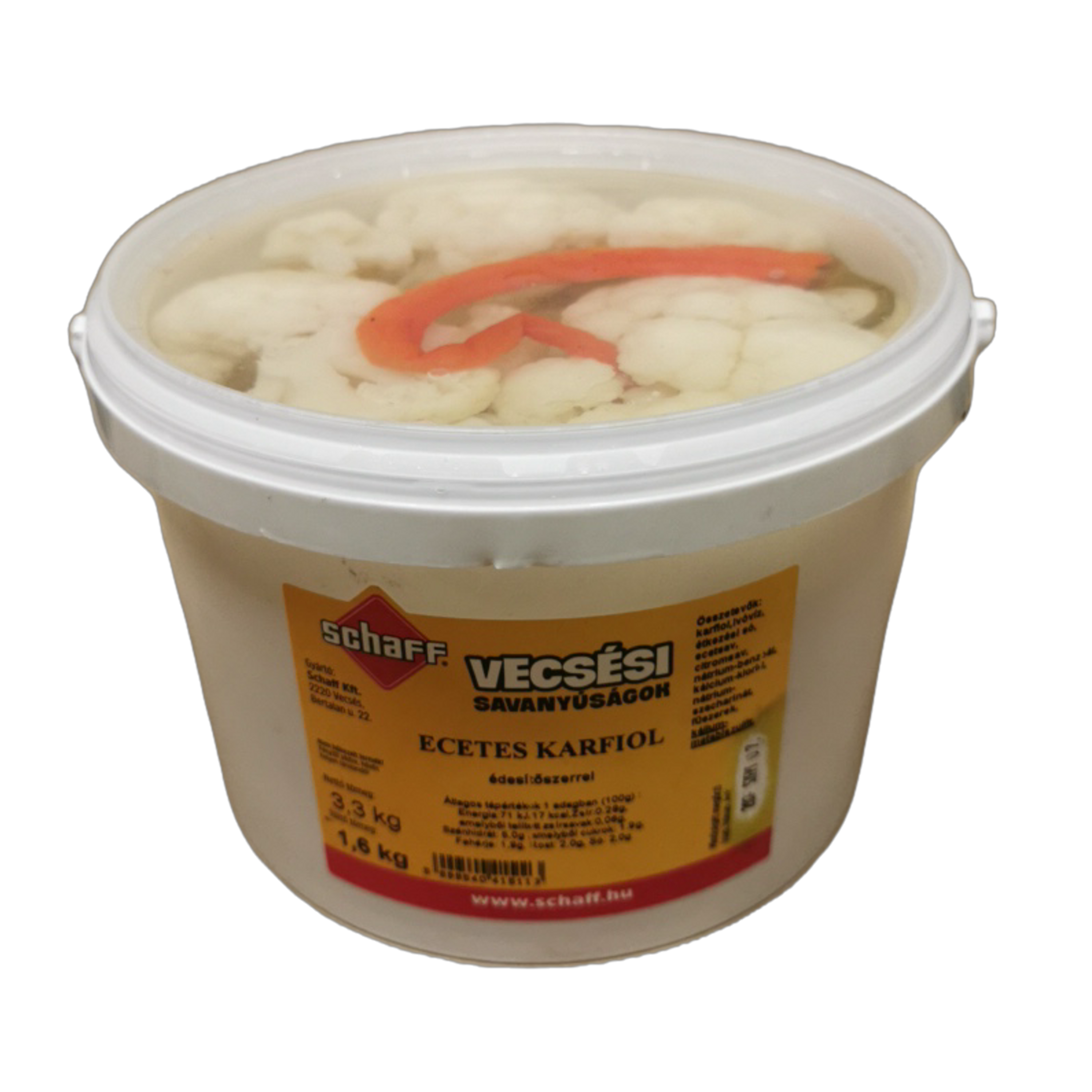 Savanyú karfiol (3/1,6 kg) vödrös