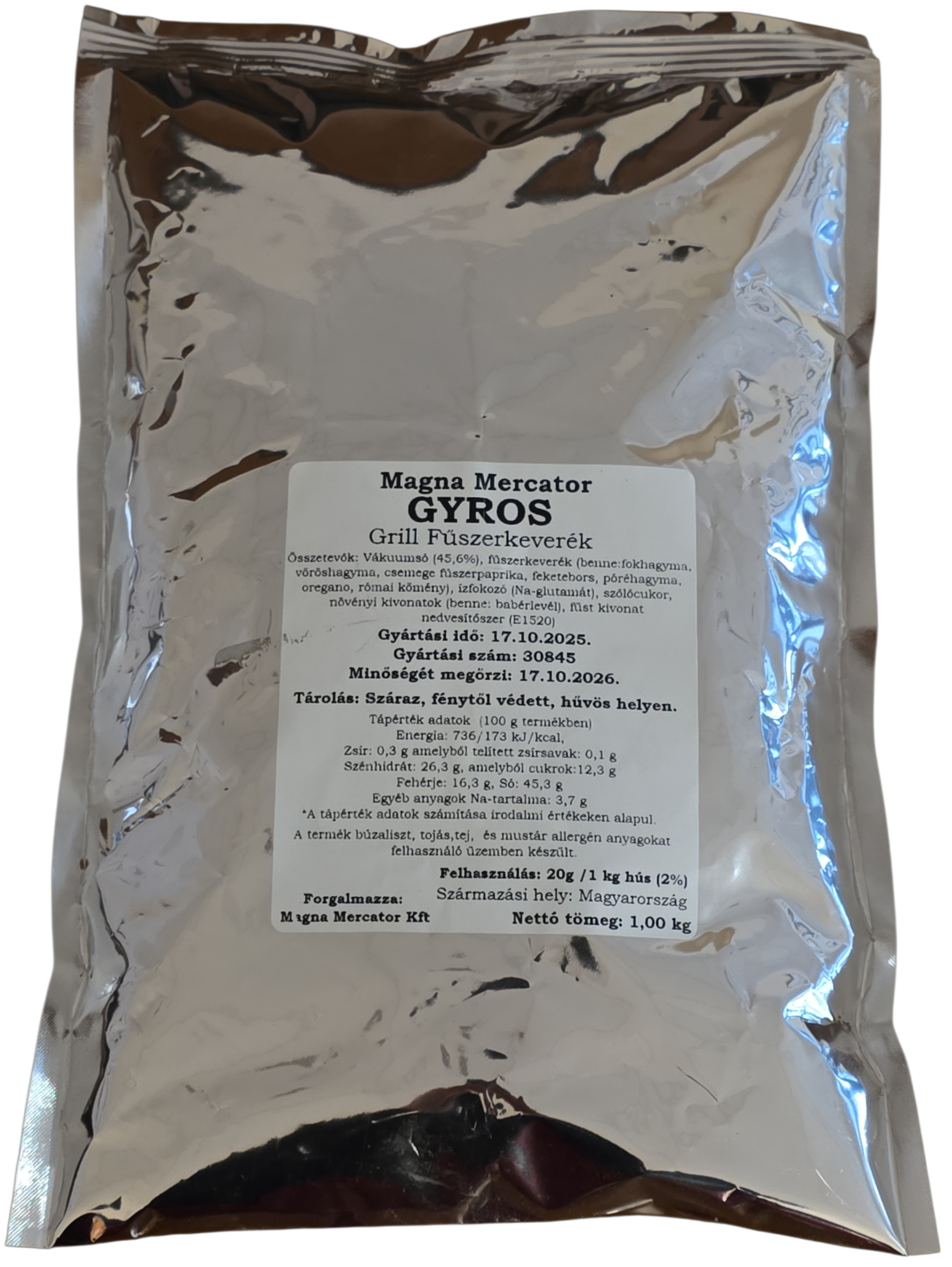 Gyros fűszerkeverék 1 kg MAGNA