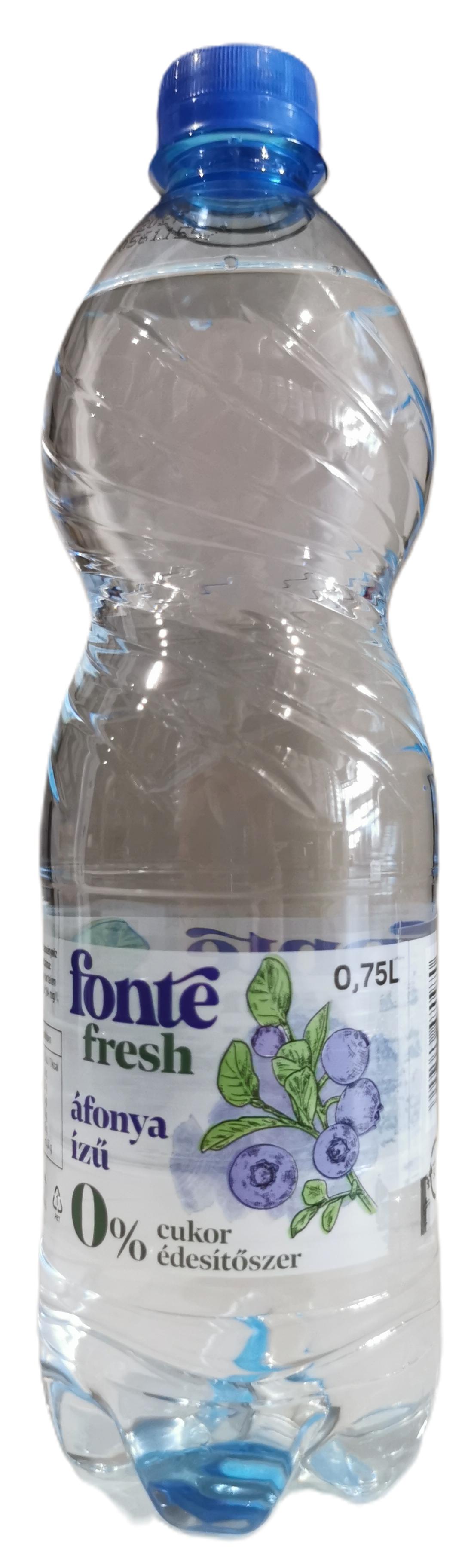 Ásványvíz áfonya ízű 0,75 l Fonte Fresh