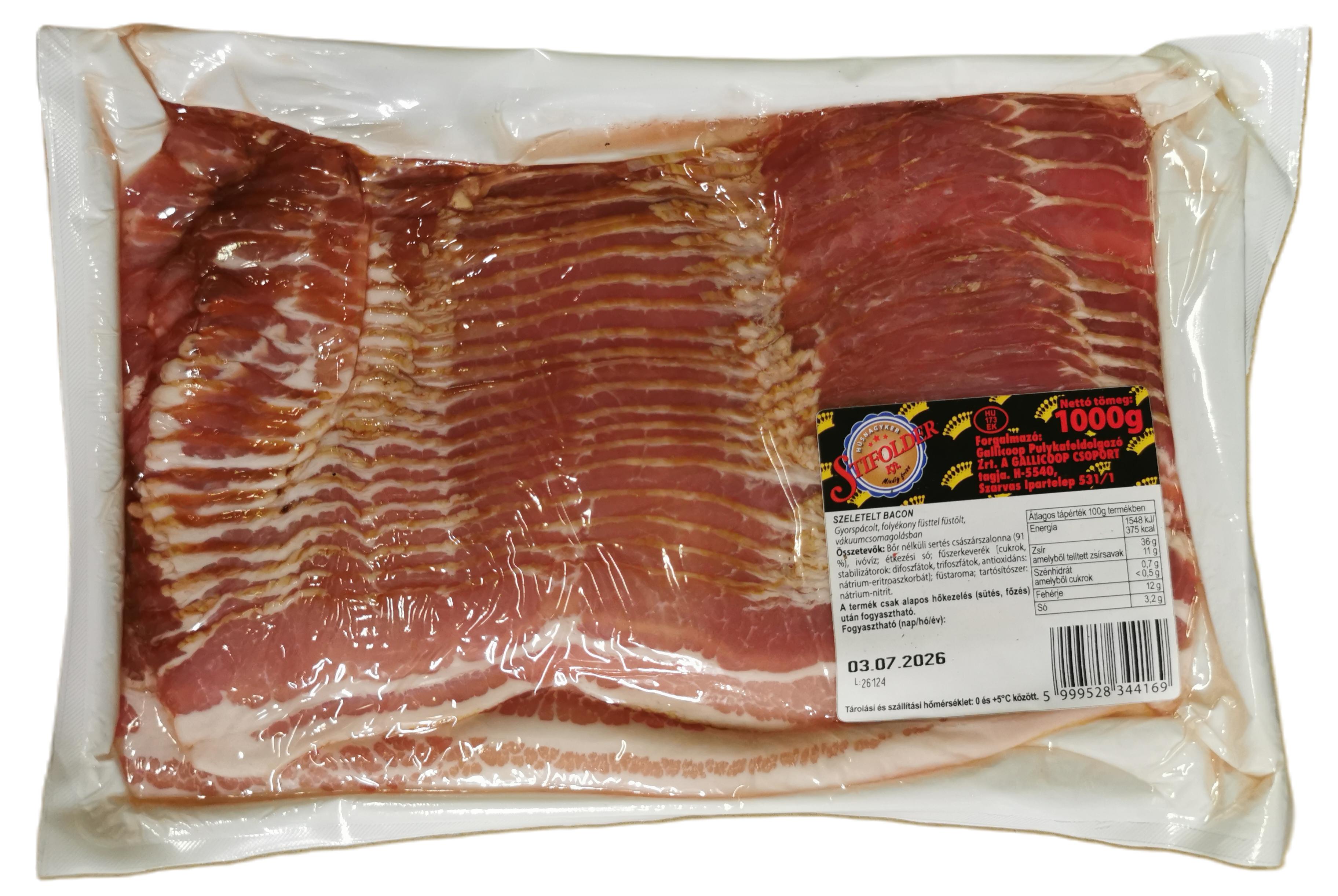 Bacon szeletelt 1 kg