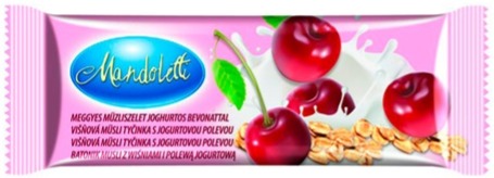 Meggyes müzliszelet joghurtos talppal 20 g SULI MANDOLETTI