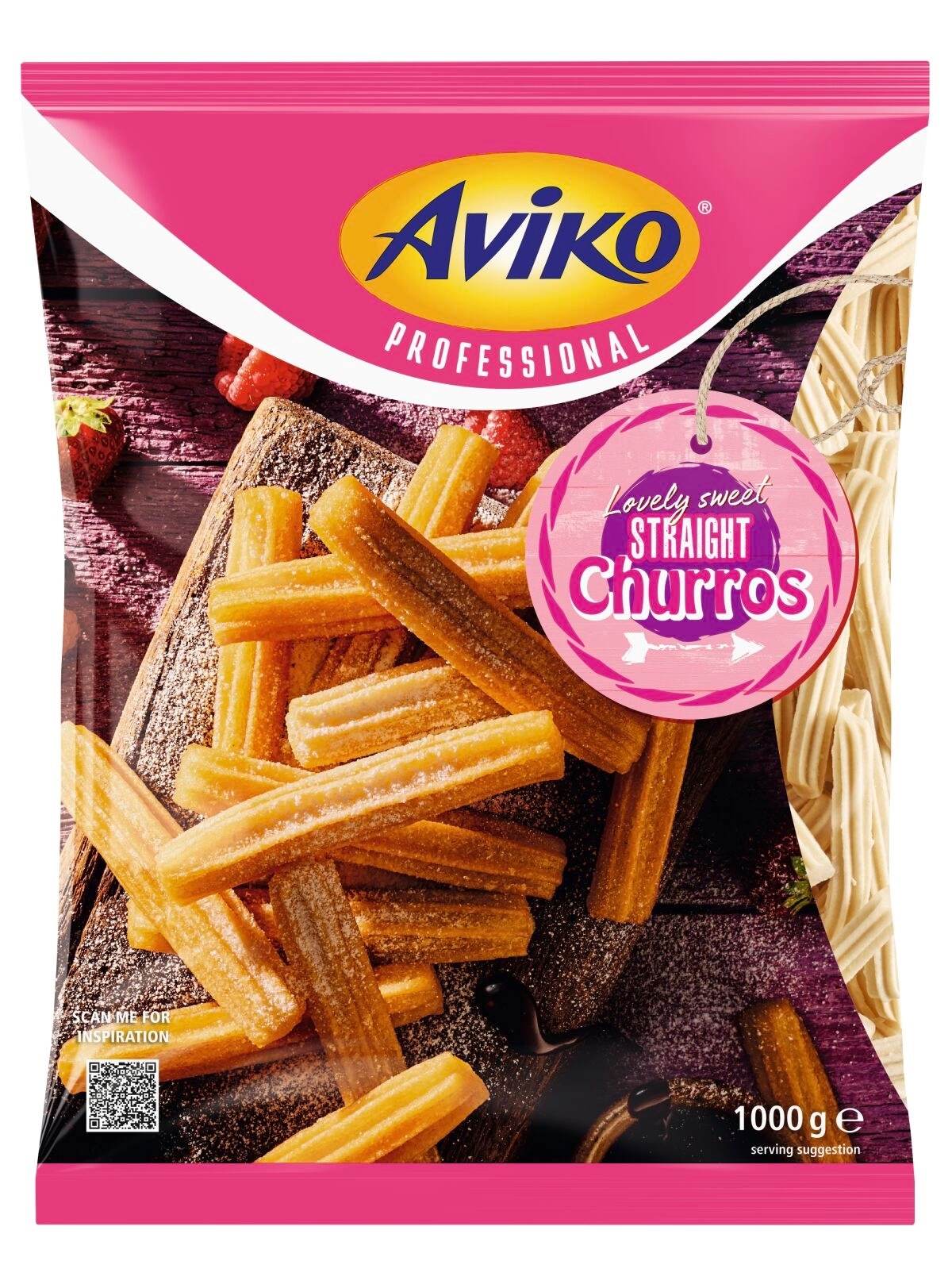 Churros egyenes 1 kg AVIKO mirelit