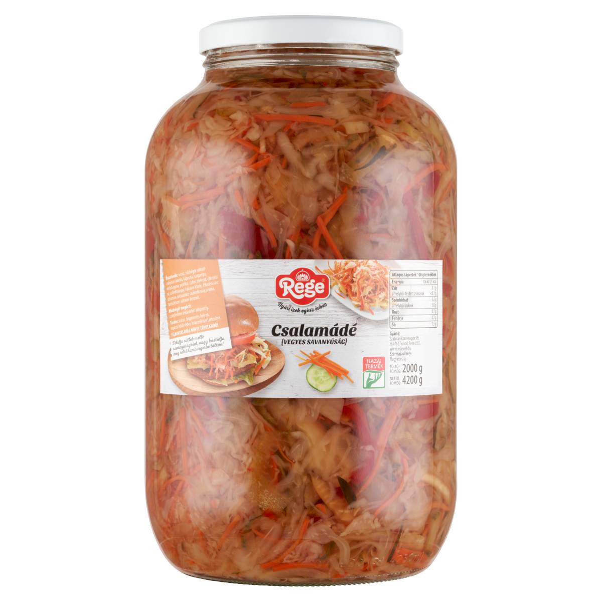 Csalamádé üveges 4.200/2.000 g REGE