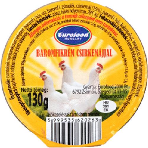 Baromfikrém csirkemájjal 50 g EUROFOOD