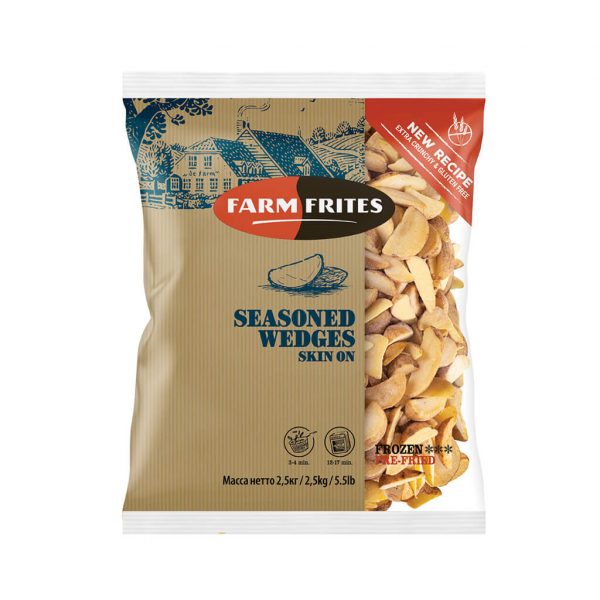 Steakburgonya 2,5 kg fűszeres Seasoned Wedges FARM FRITES mirelit