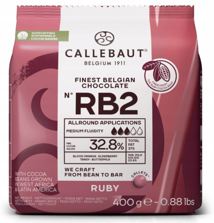 Callebaut RB2 ruby Tejcsokoládé 400 g