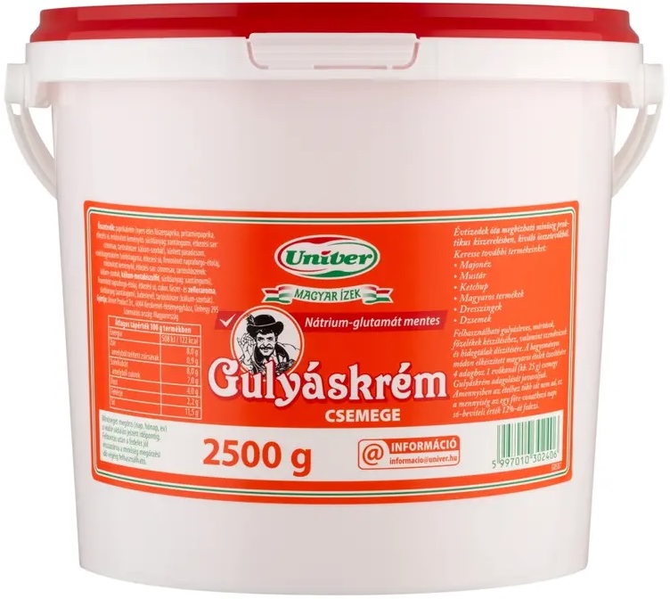 Gulyáskrém csemege 2.500 g UNIVER