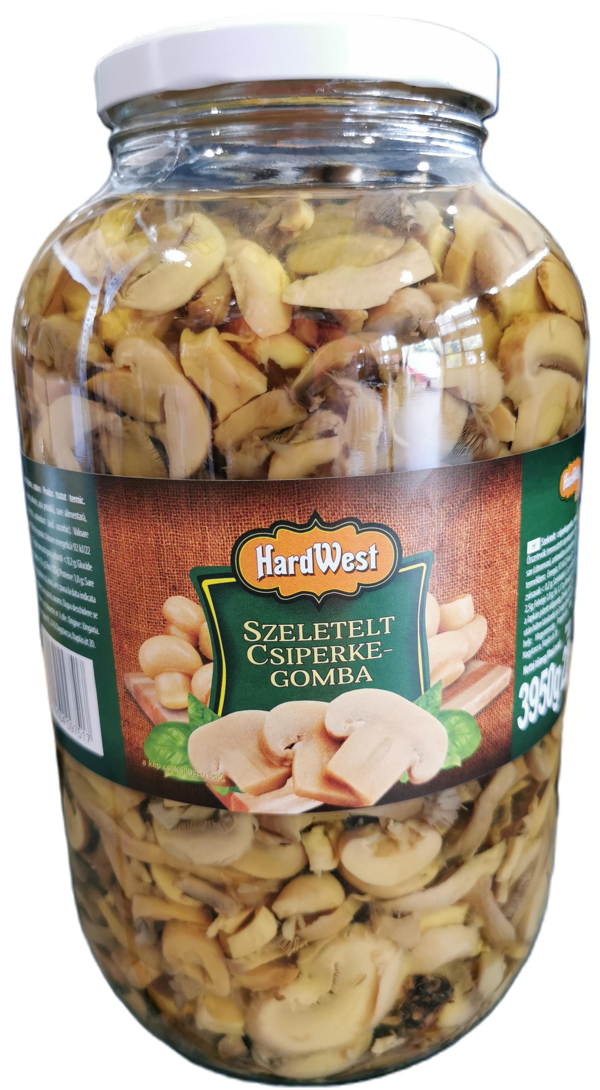 Gomba szeletelt 3.950/2.200 g konzerv HARDWEST