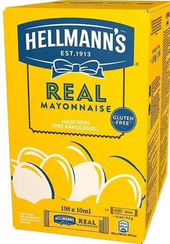 Majonéz mini tasakos 10 ml (198 db/#) HELLMANS