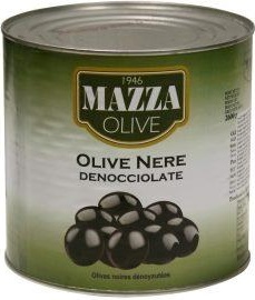 Olívabogyó fekete magozott 2.650 ml /1.320 g MAZZA