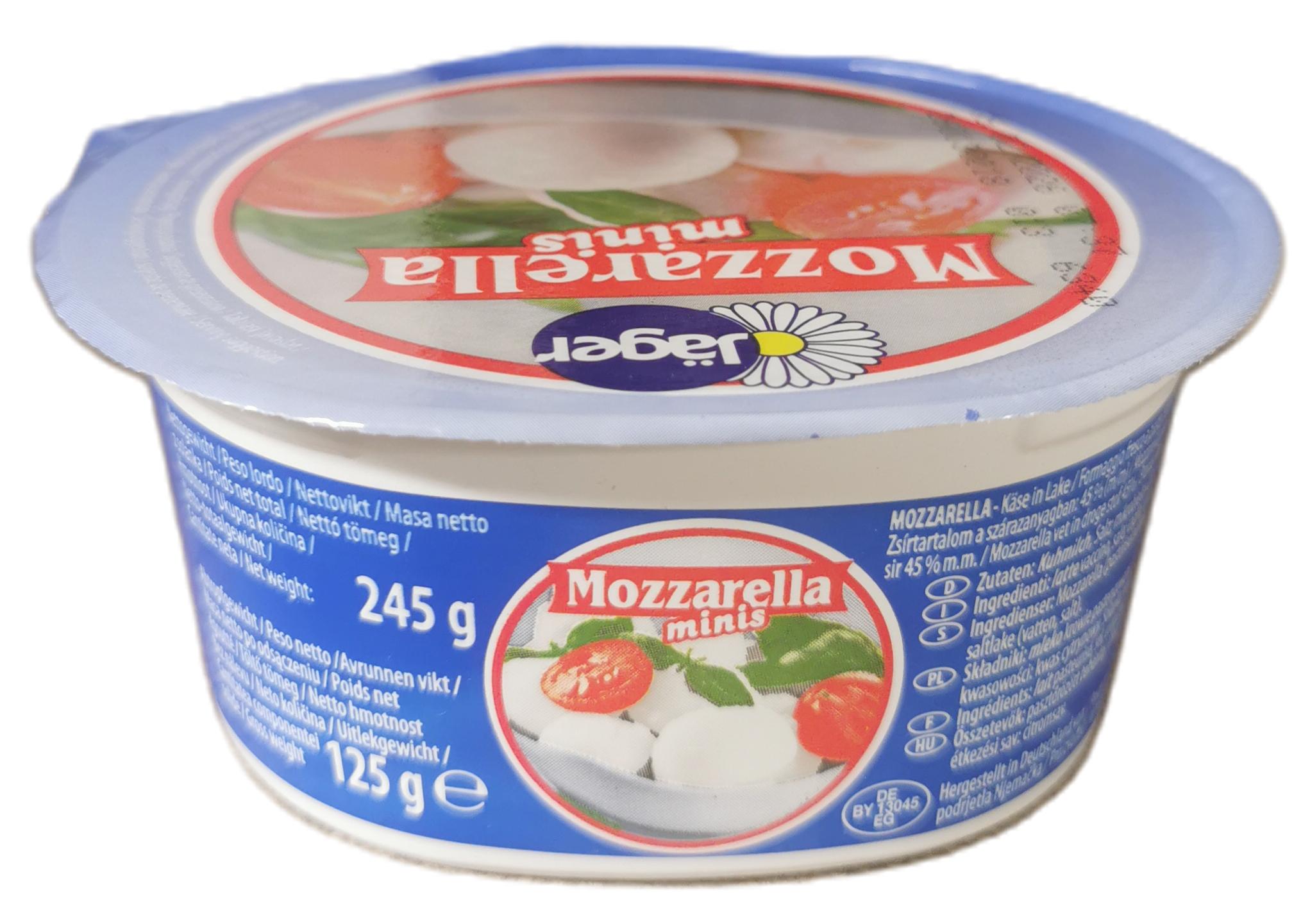 Mozzarella minigolyó 45% 125 g