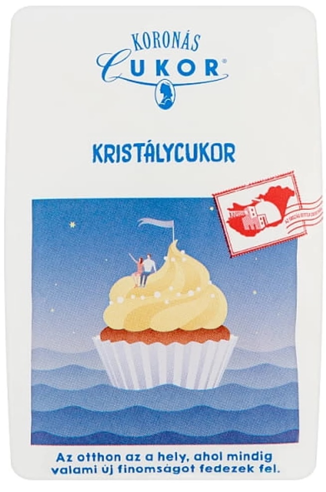 Kristálycukor finomszemcsés 1 kg KORONÁS