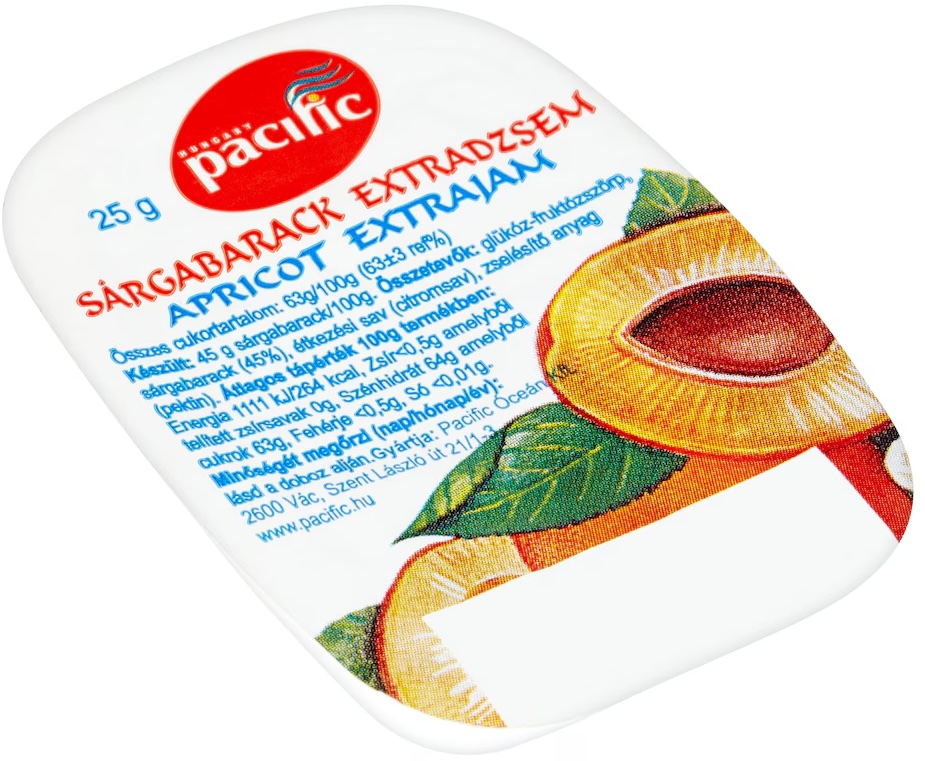 Mini jam sárgabarack extra 25 g (50 db/#) PACIFIC