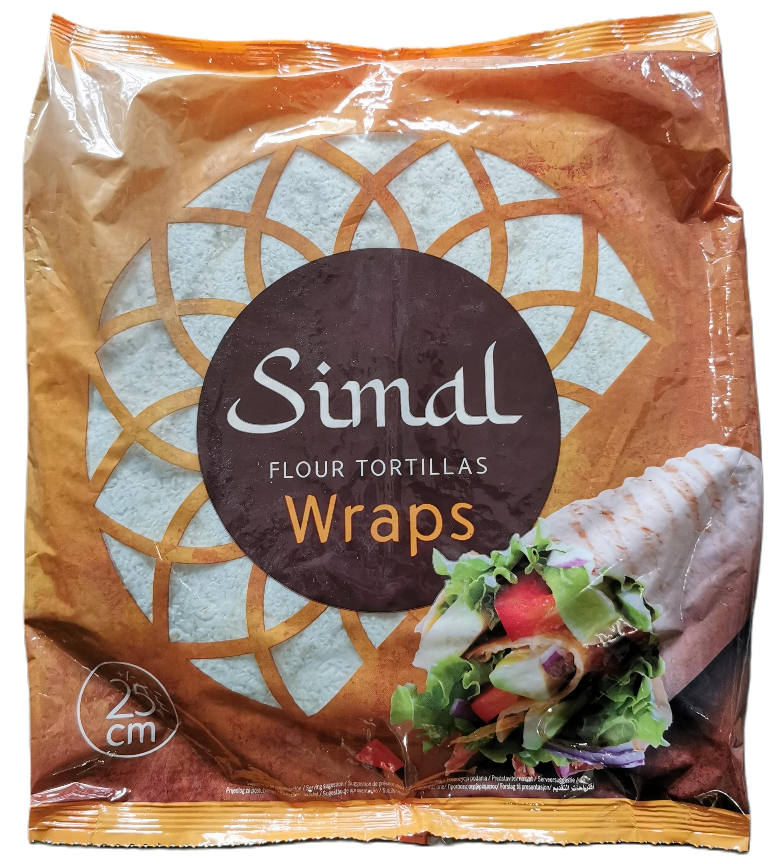 Tortilla 25 cm 1.134 g 18 lap/csom Simal