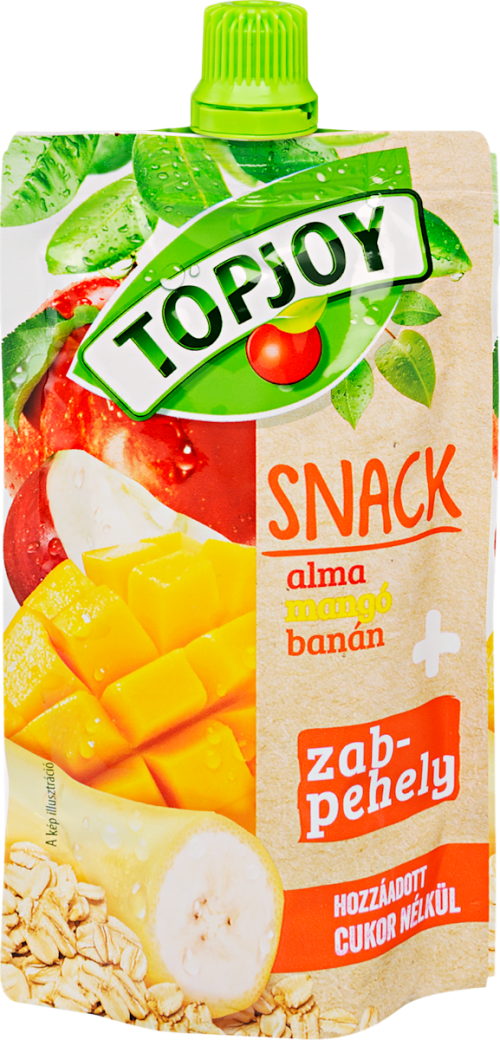 TopJoy Snack Alma-mangó-banán püré zabpehellyel C-vitaminnal 100 g