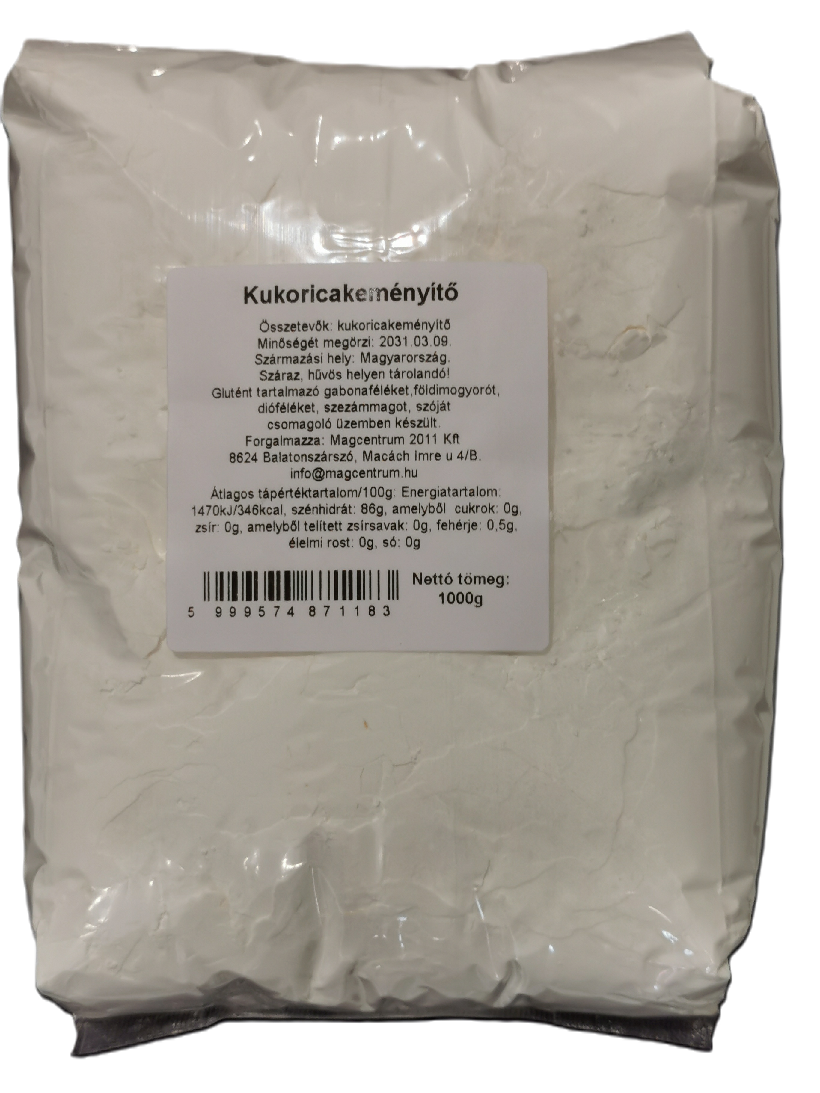 Kukoricakeményítő (étkezési keményítő)  Magcentrum 1 kg