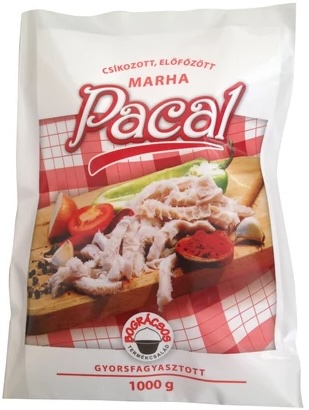 Pacal csíkozott 1 kg mirelit