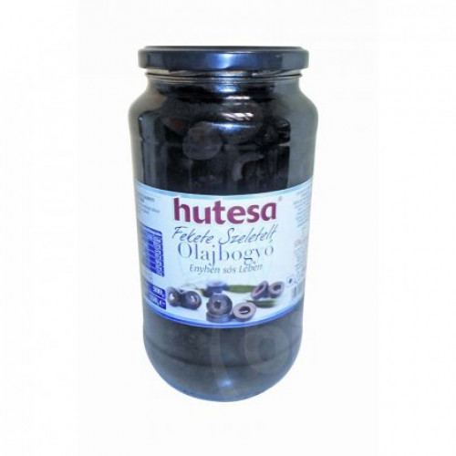 Olívabogyó fekete szeletelt 935 ml HUTESA