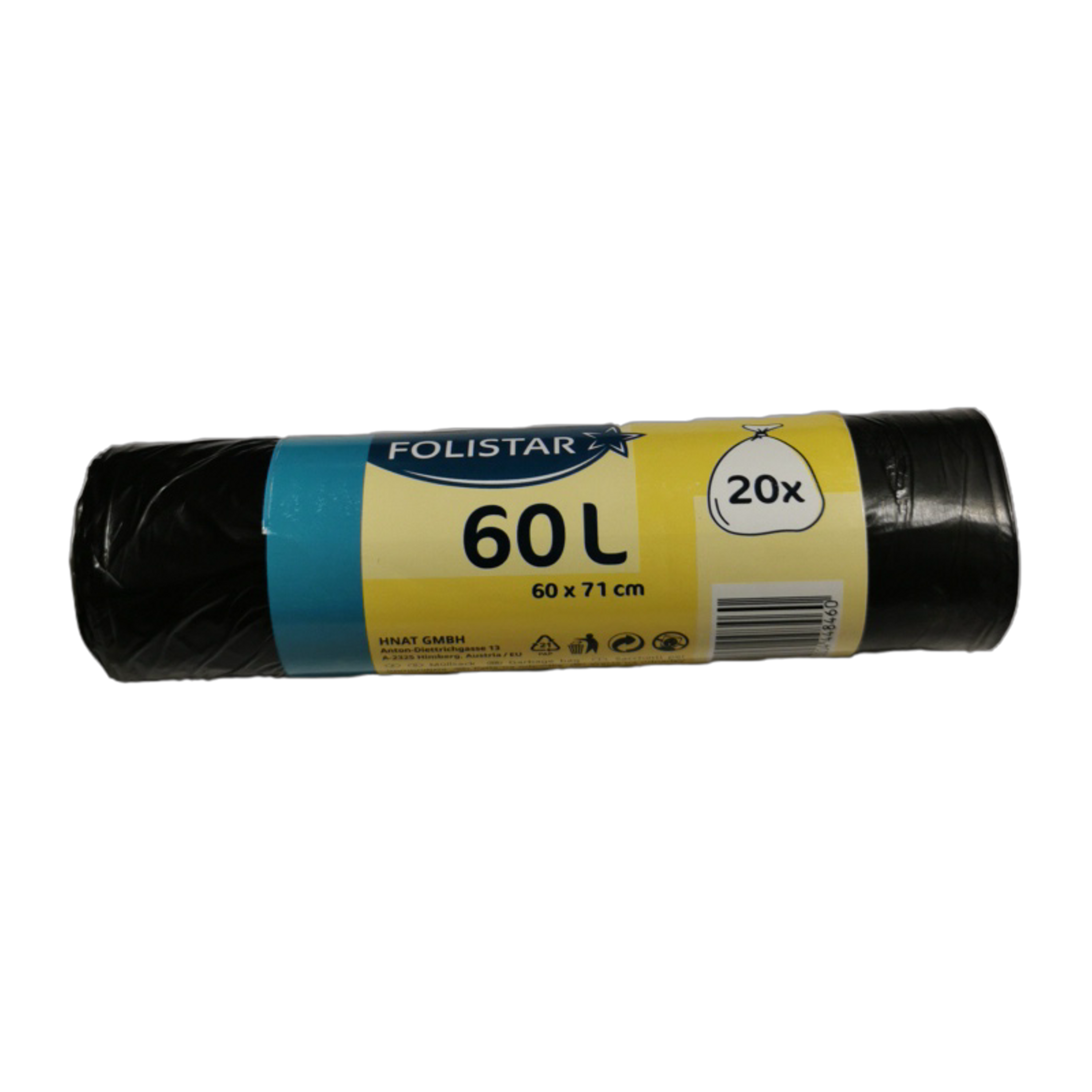 Kukazsák fekete 60 l 20 db-os FOLISTAR