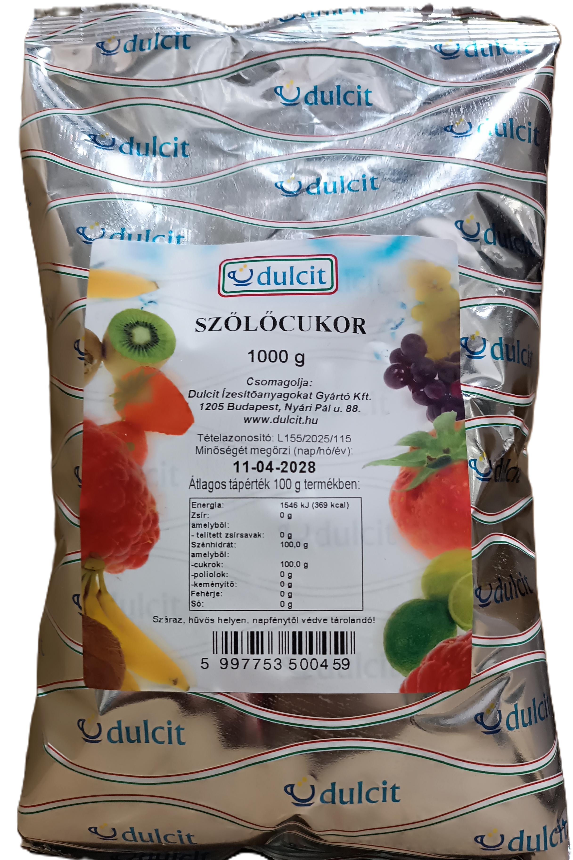 Szőlőcukor por 1.000 g DULCIT