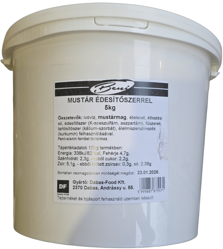 Mustár édesítőszeres 5 kg BENI