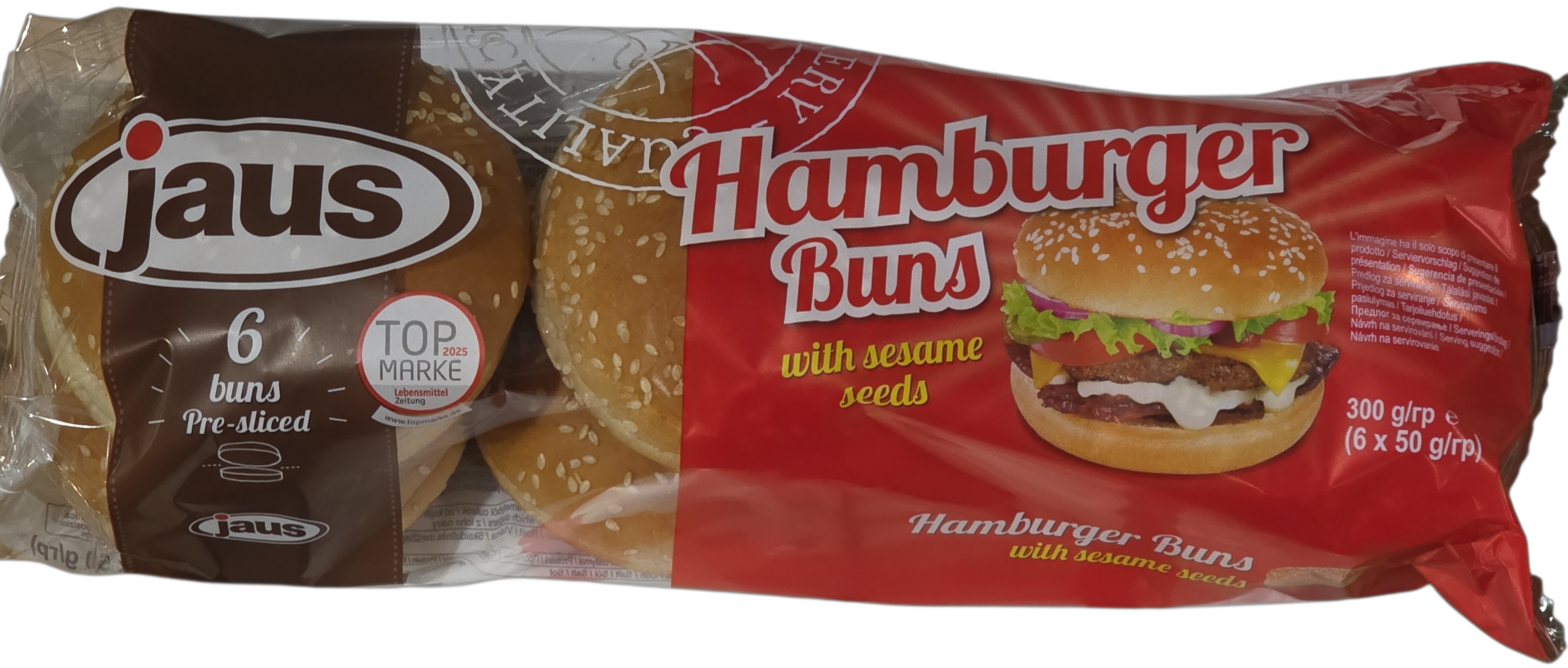 Hamburger zsemle szezámmagos 6 db-os
