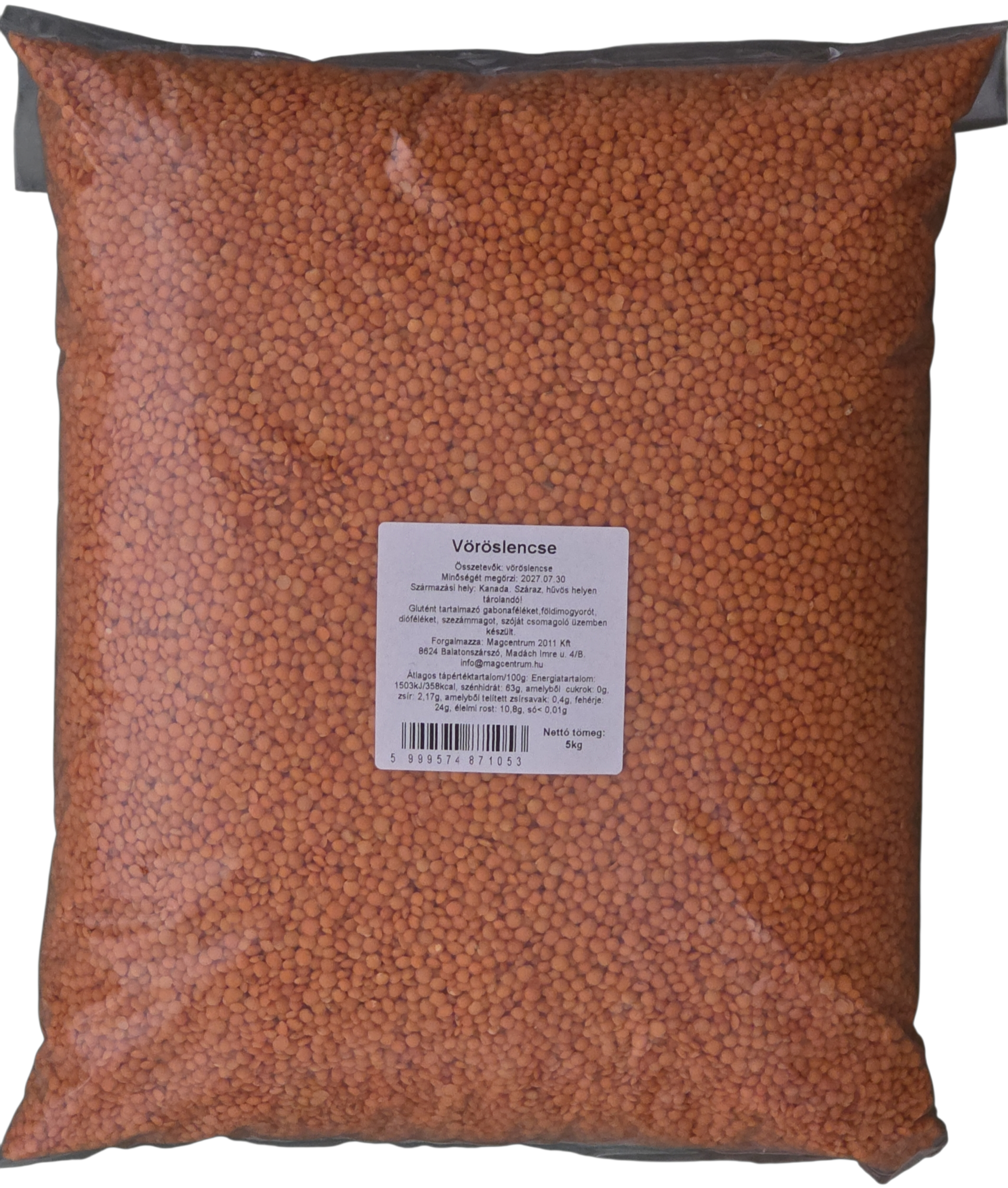 Lencse vörös 5 kg MAGCENTRUM