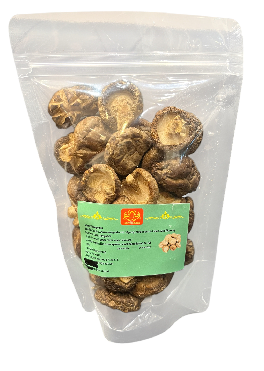 Shiitake illatos gomba szárított 100 g