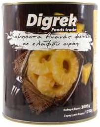 Digrek Ananász körszeletelt 3.050 g /1.790 g