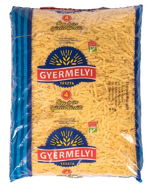 Szélesmetélt rövid 4 tojásos 5 kg GYERMELYI