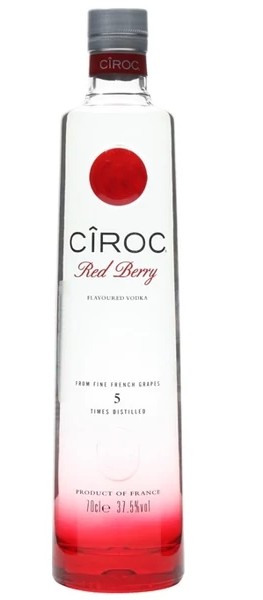 V Ciroc Red Berry Vodka 37.5% 0.7L DRS