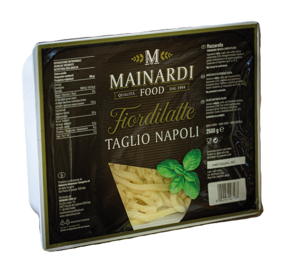 Mozzarella Taglio Napoli 2,5 kg Mainardi