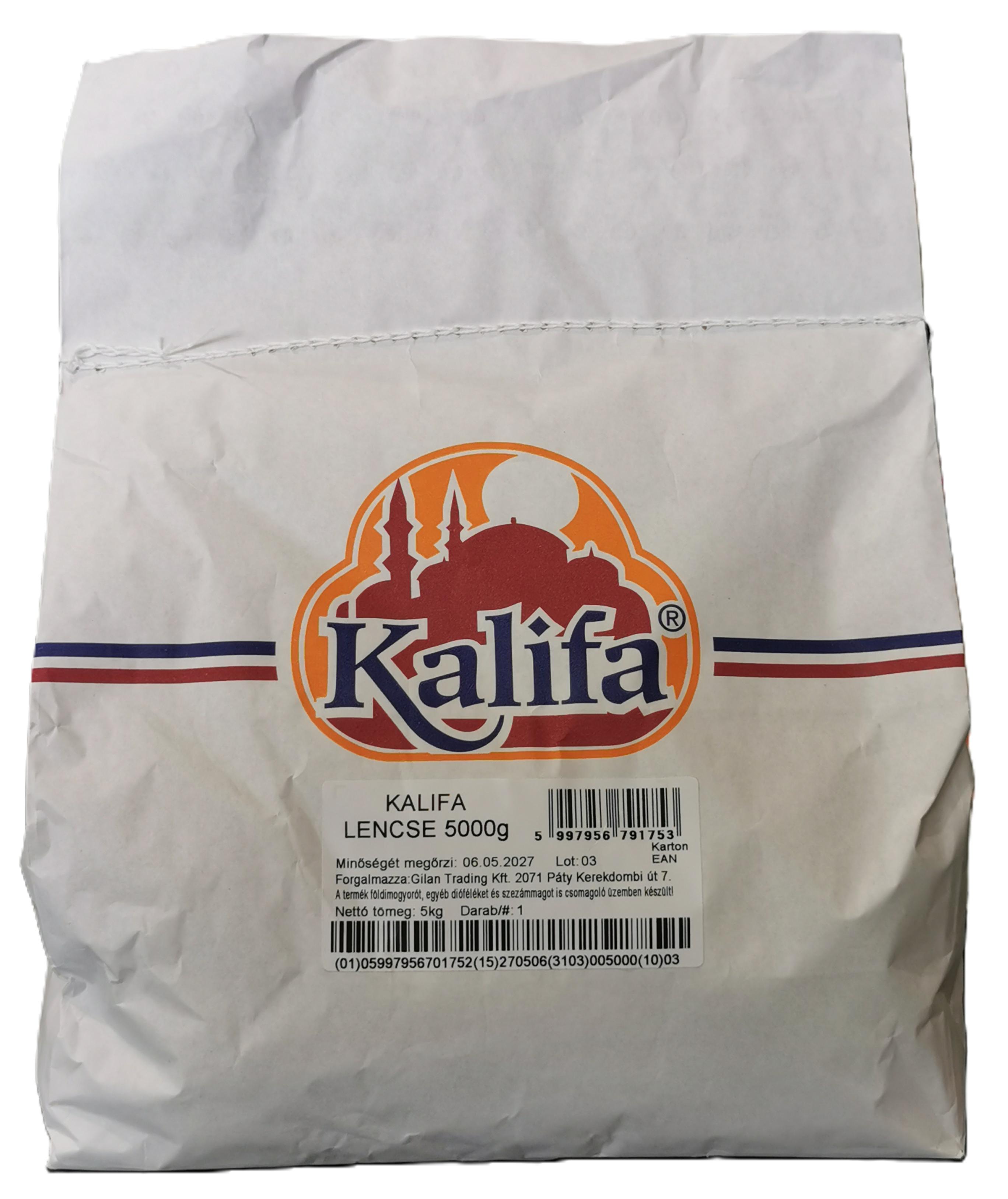 Lencse száraz 5 kg KALIFA