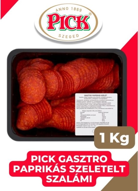 Szalámi Gasztro szeletelt paprikás 1 kg PICK