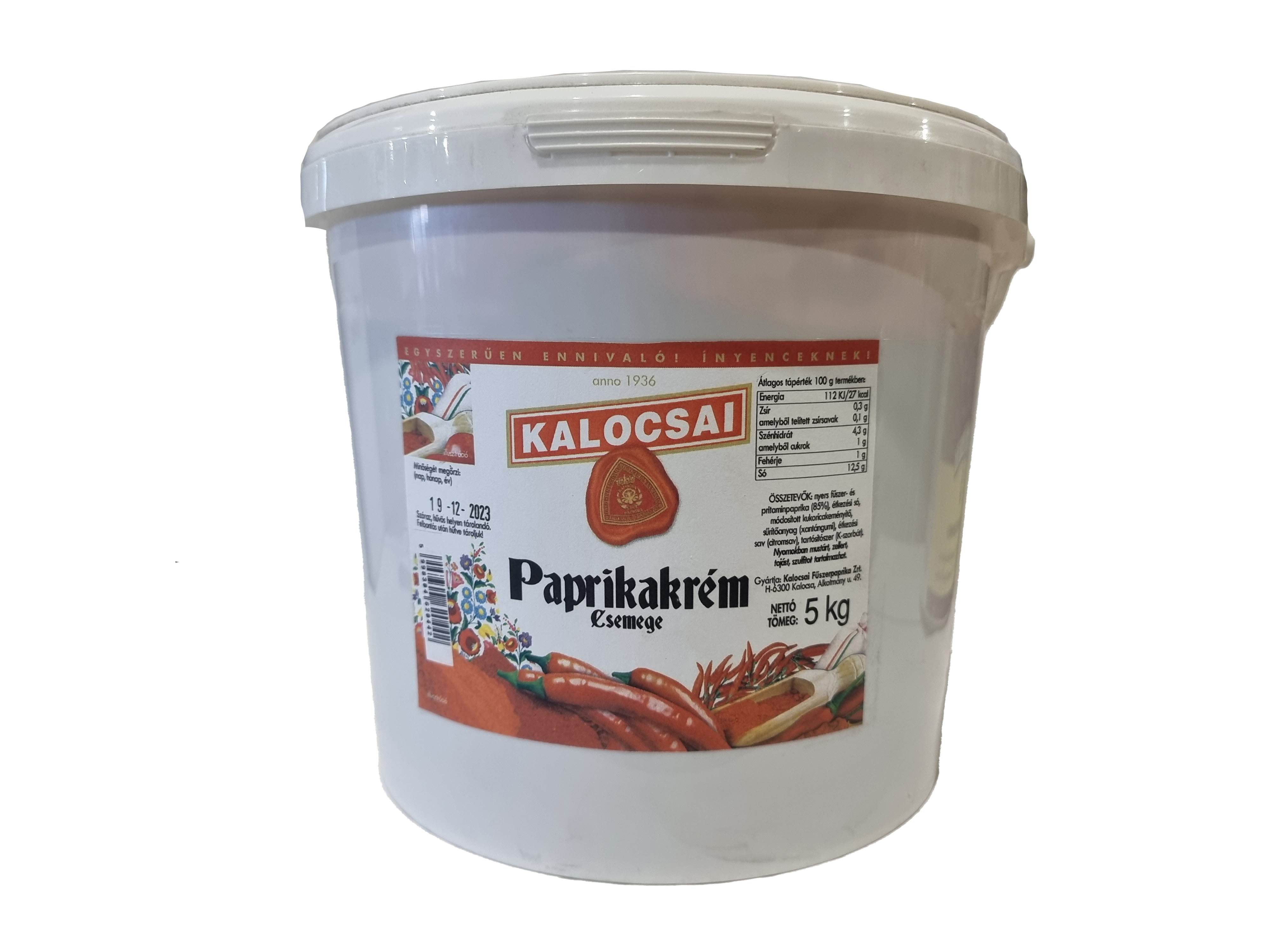 Paprikakrém csemege 5 kg KALOCSAI