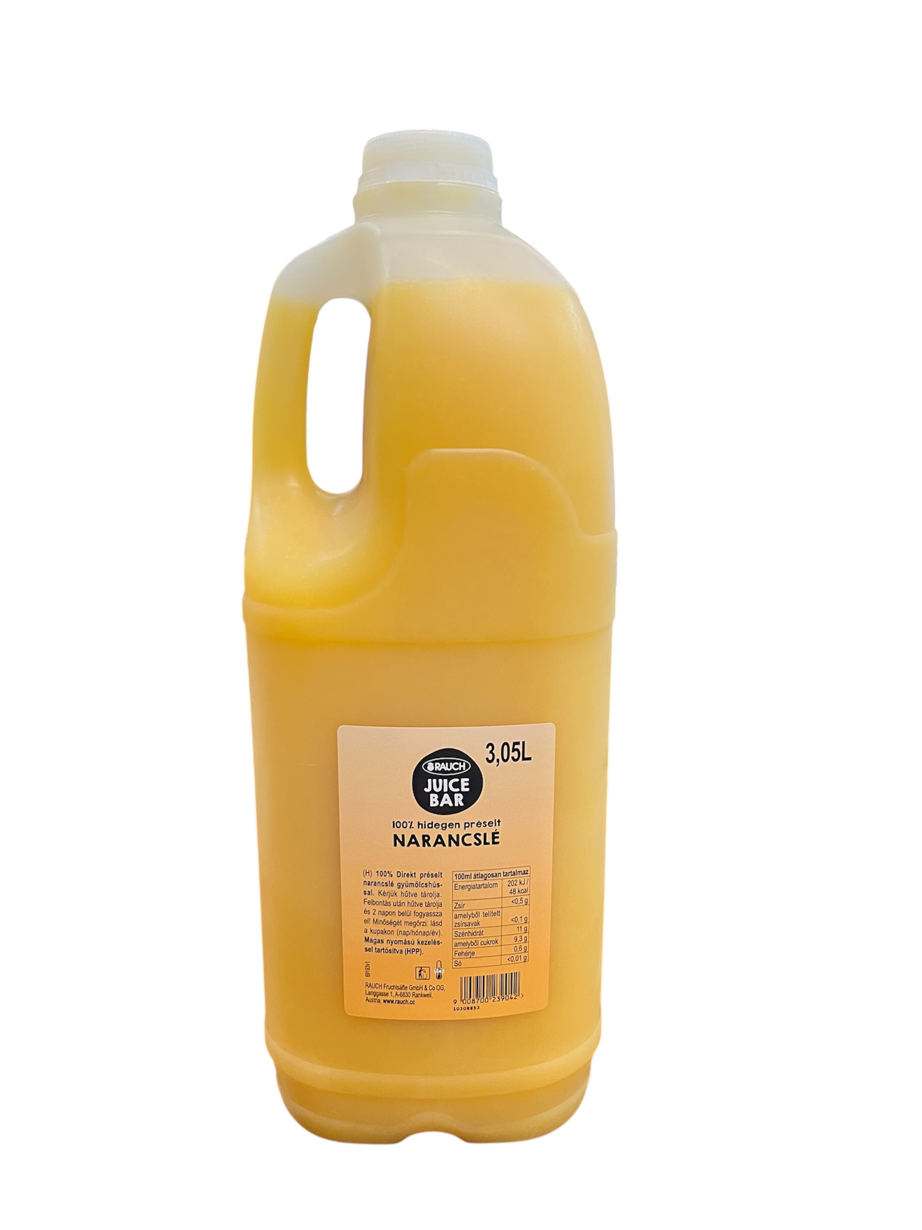 Rauch frissen facsart narancslé 100%-os 3,05 l