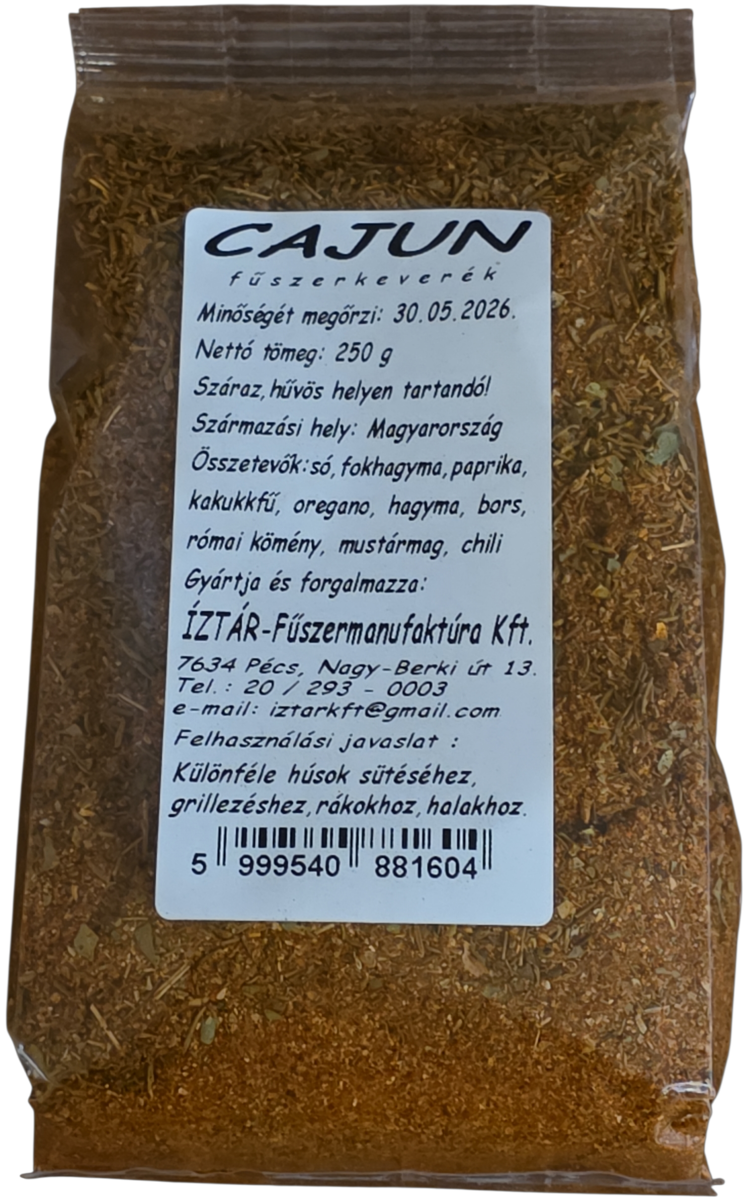 Cajun fűszerkeverék 250 g
