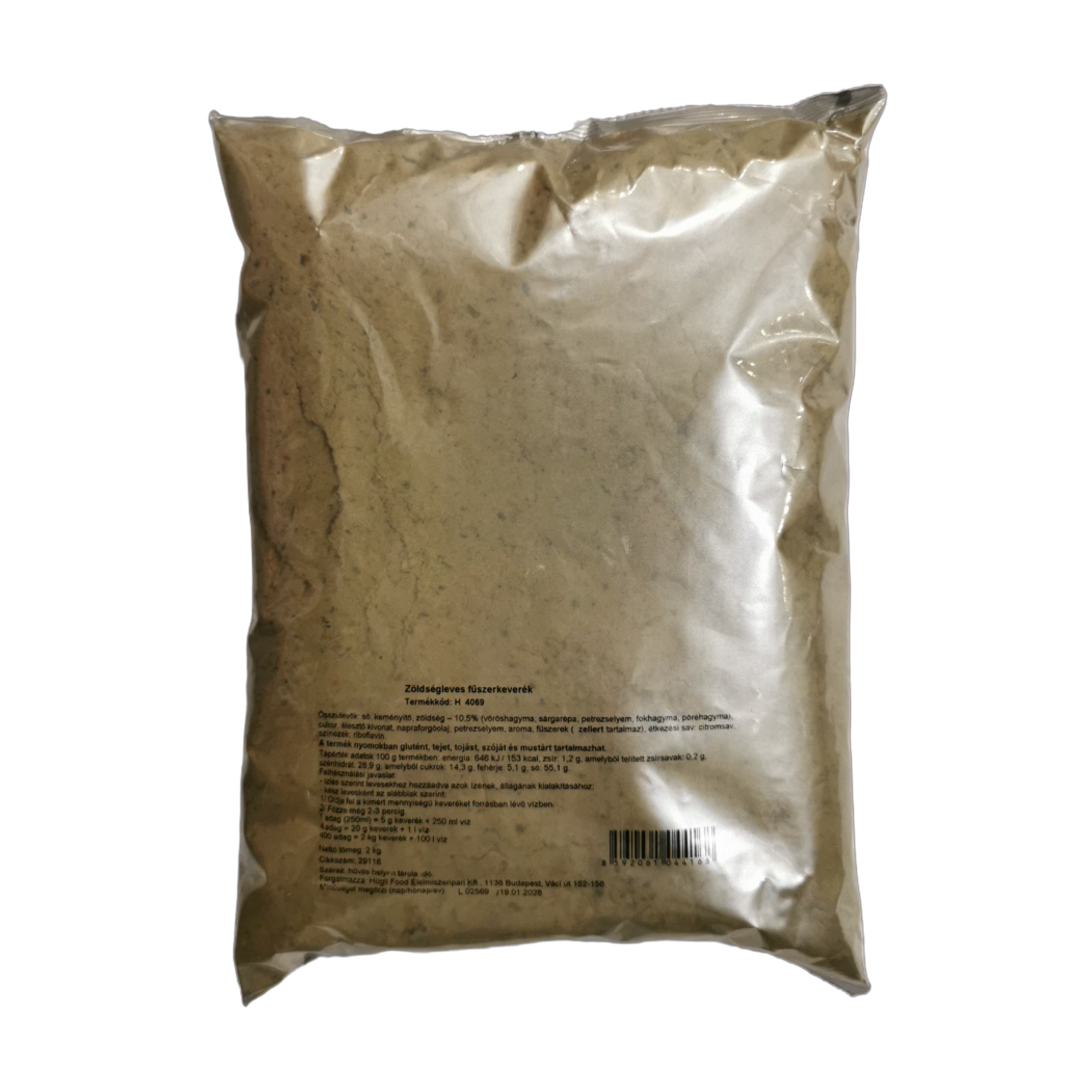 Hungast zöldségleves glutamát mentes 2 kg HÜGLI