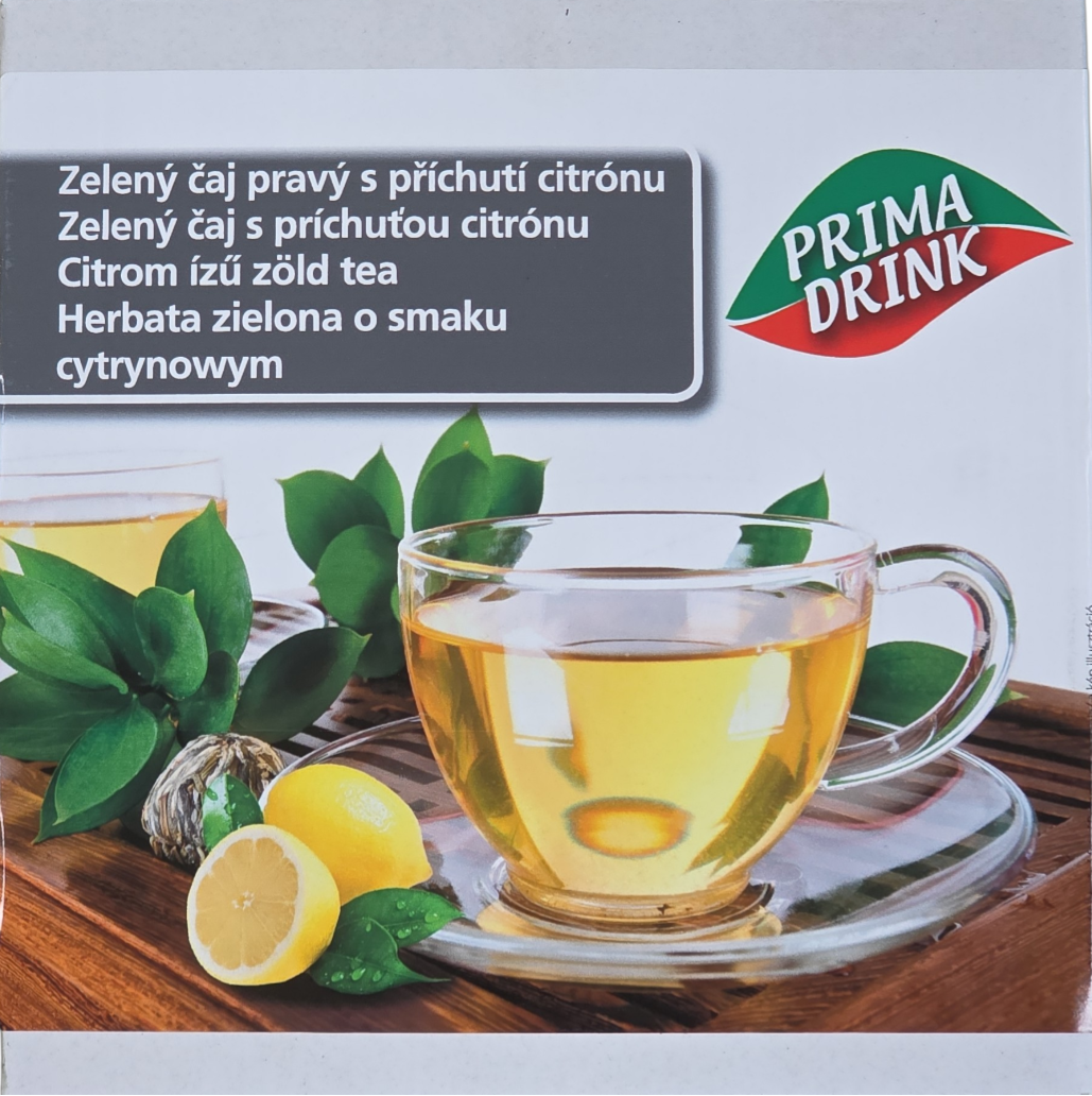 Citrom ízű zöld tea 50 g (20 db/#) PRIMA DRINK HÜGLI