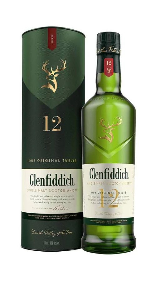 W Glenfiddich Whisky 12y S.M.S 0.7L 40%