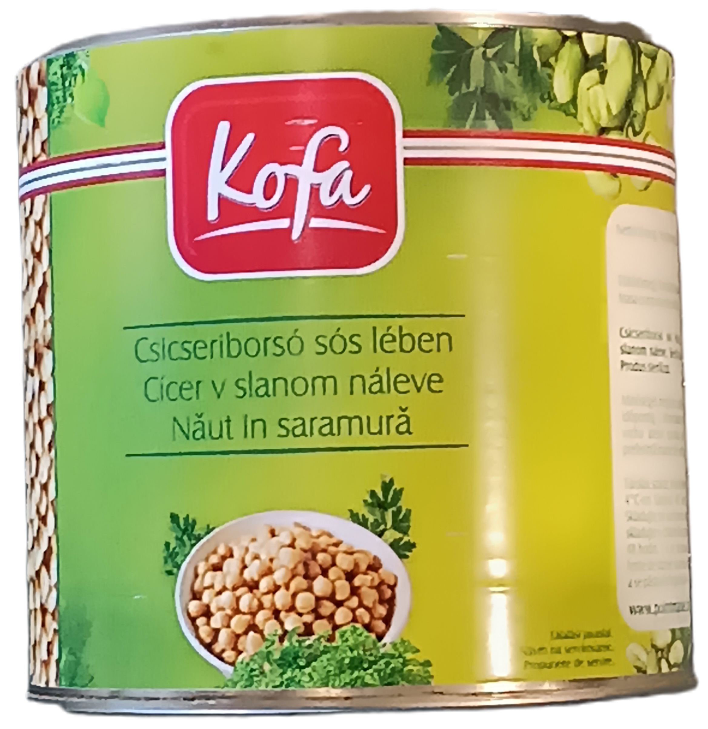 Kofa csicseriborsó sós lében konzerv 2.500/1.500 g