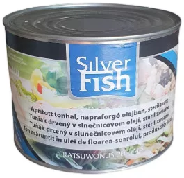 Tonhal aprított olajban dobozos 1.705 g /1.260 g (6 db/#) SILVERFISH