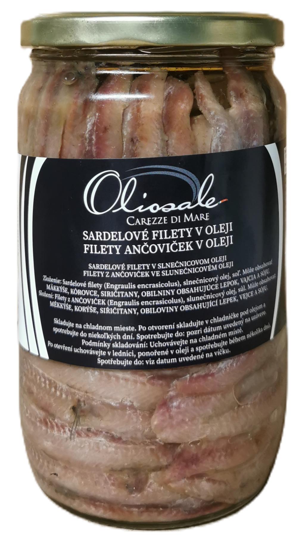 Szardellafilé olajban 720 g Amati/Di Dio