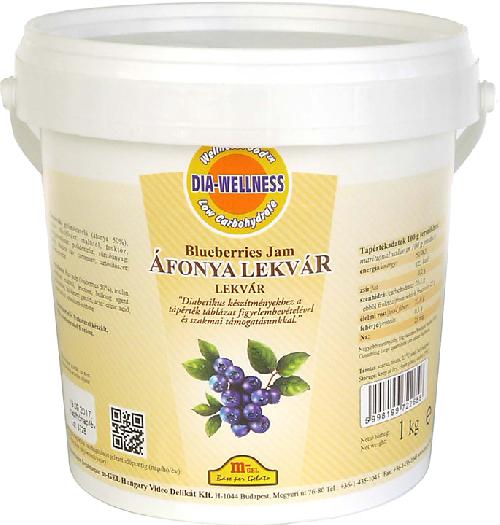 Áfonya lekvár 1 kg DIAWELL