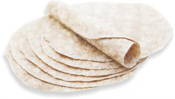 Tortilla lapok 25 cm teljes kiőrlésű