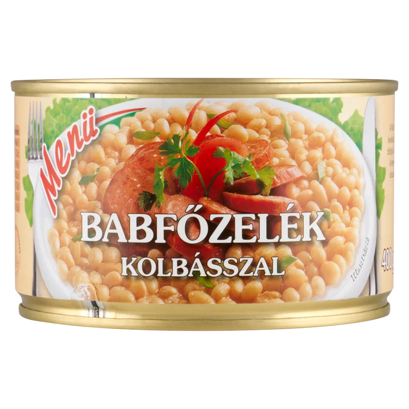 Babfőzelék kolbásszal tépőzáras 400 g MENÜ