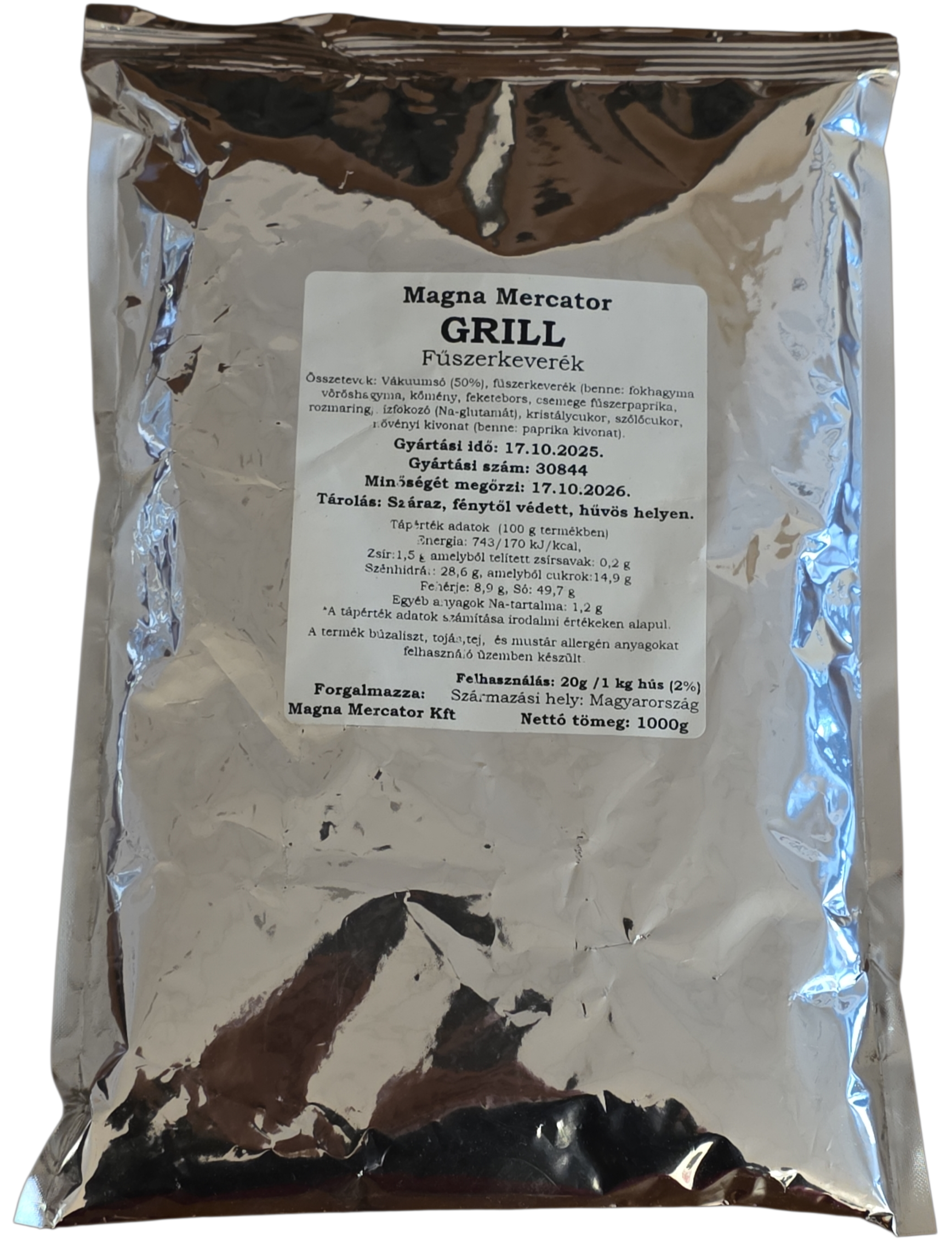 Grill fűszerkeverék 1 kg MAGNA