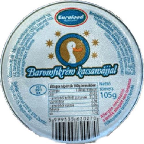 Baromfikrém kacsamájjal 105 g (24 db/#) EUROFOOD