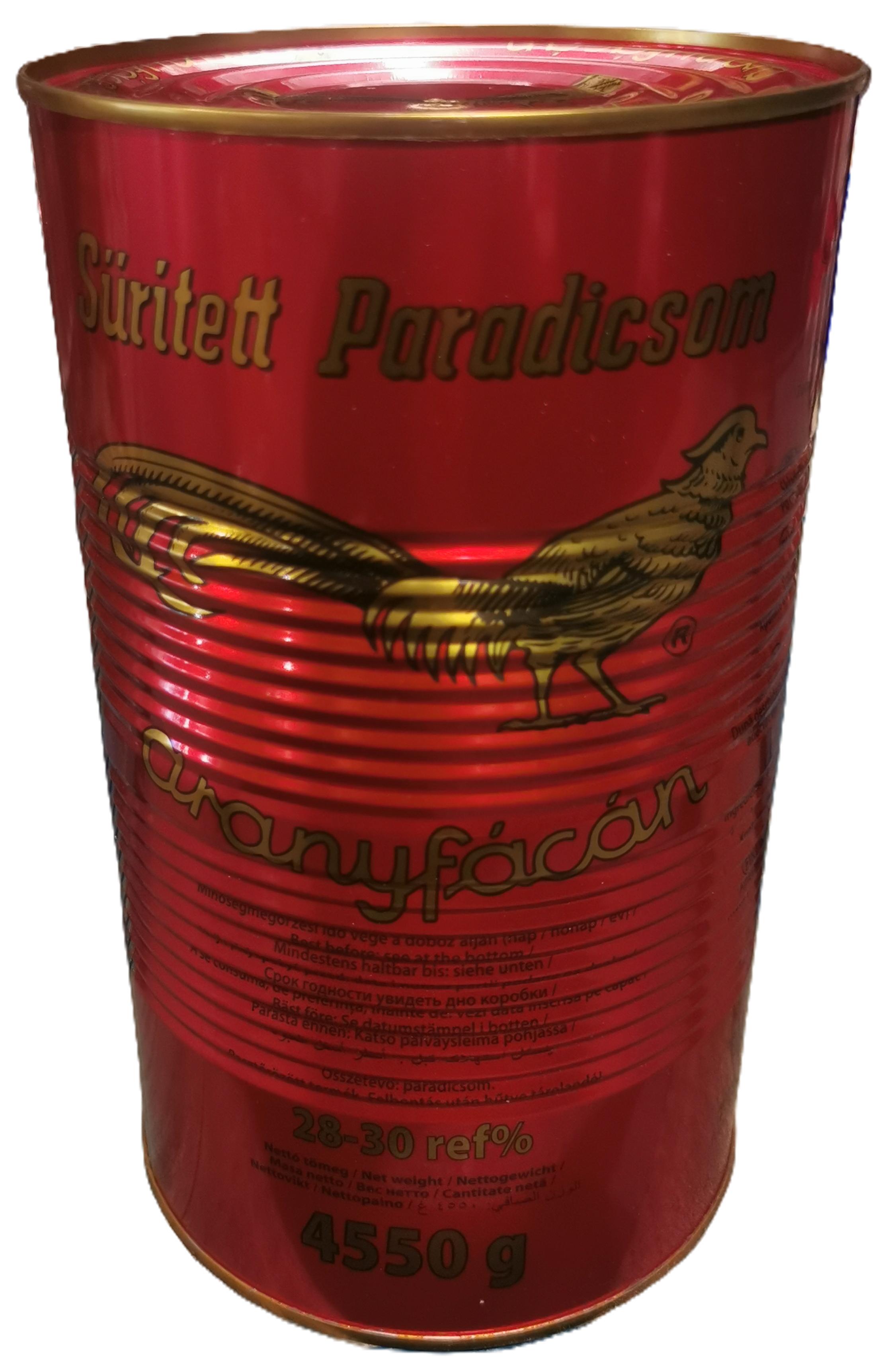 Paradicsompüré 28-30% 4.550 g ARANYFÁCÁN